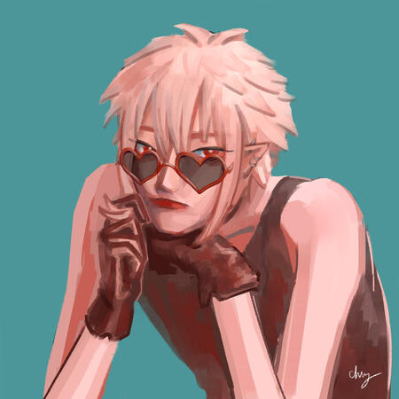 lineless rendered halfbody lineless rendered halfbody